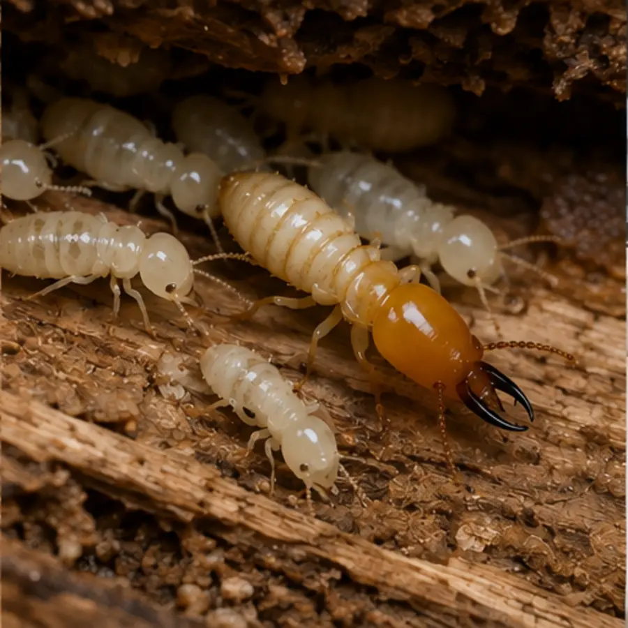Termite evidence showing soldier